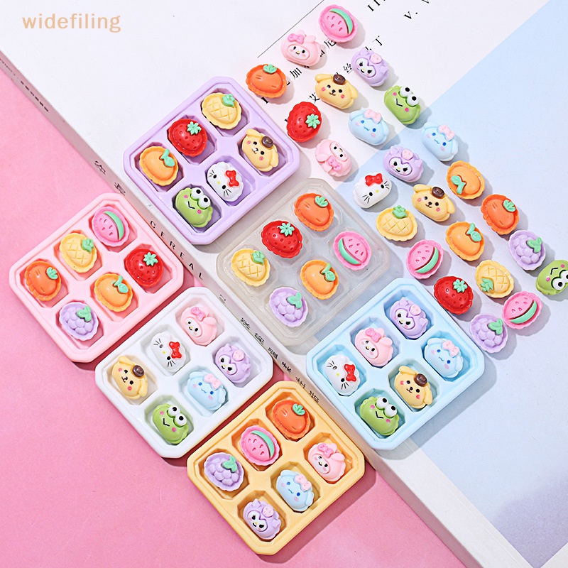 1 Bộ 5 Sản Phẩm Gồm Kẹp Tóc / Cốc / Kem / Keo Dán Bằng Resin Họa Tiết Hoạt Hình Màu Macaron Dễ Thương DIY