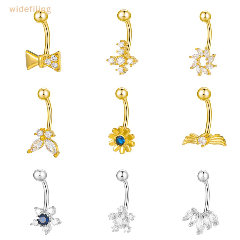 Khuyên Rốn Dạng Thả Đính Đá Zircon Thời Trang Cá Tính Cho Nữ