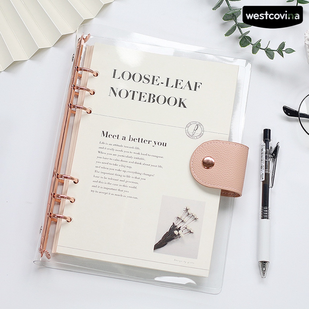 [WSTN]✎Sổ Tay Ghi Chú Trong Suốt Thiết Kế Đơn Giản Dễ Mang Theo Cho Học Sinh