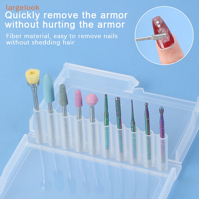 Set 10 Mũi Khoan Kim Cương Chuyên Dụng Cho Trang Trí Móng Tay