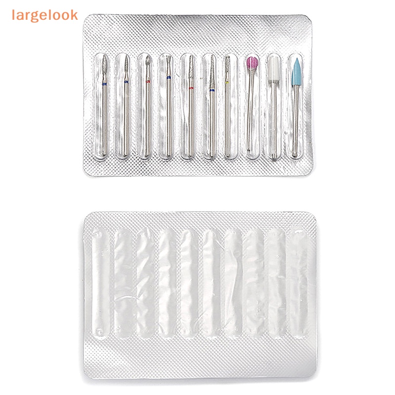 Bộ 10 Mũi Khoan Kim Cương Điện Tử Chuyên Dụng Cho Trang Trí Móng Tay