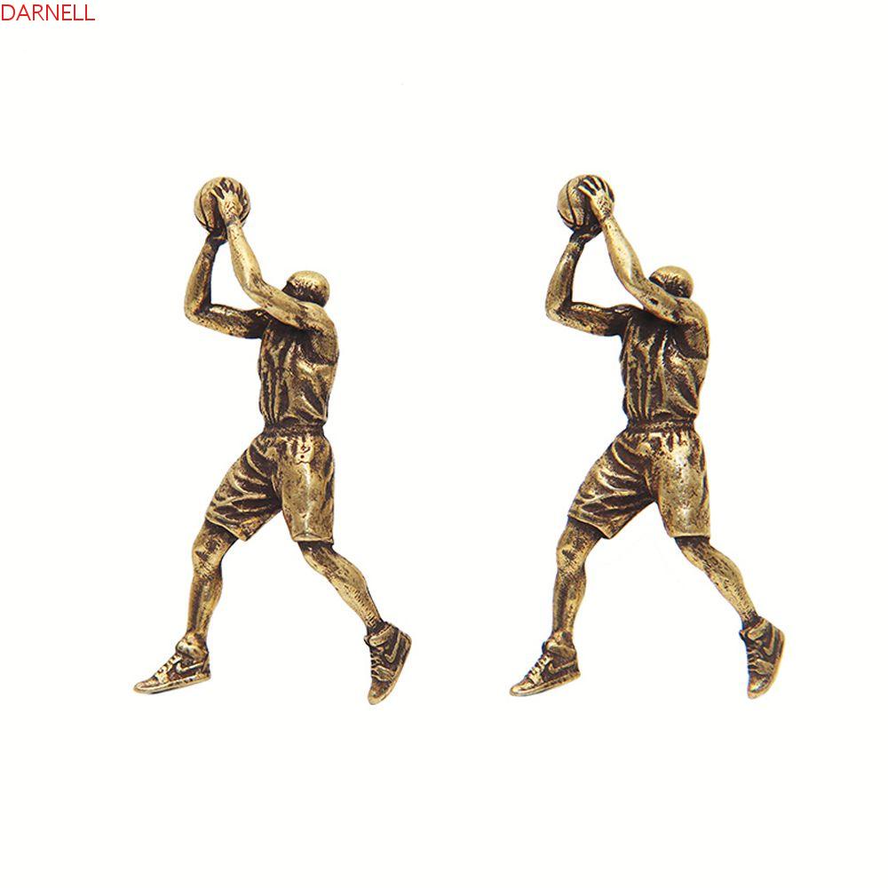 DARNELL 1 Mặt Dây Chuyền Hình Tượng Cầu Thủ Bóng Rổ Bằng Đồng Thau