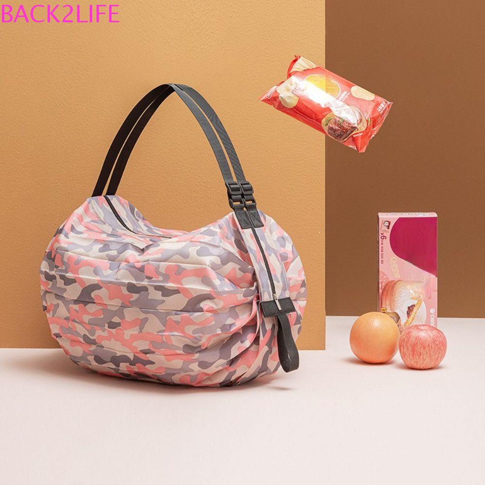 BACK2LIFE Túi Mua Sắm Đeo Vai Dung Tích Lớn Chống Thấm Nước Có Thể Gấp Gọn Tiện Dụng