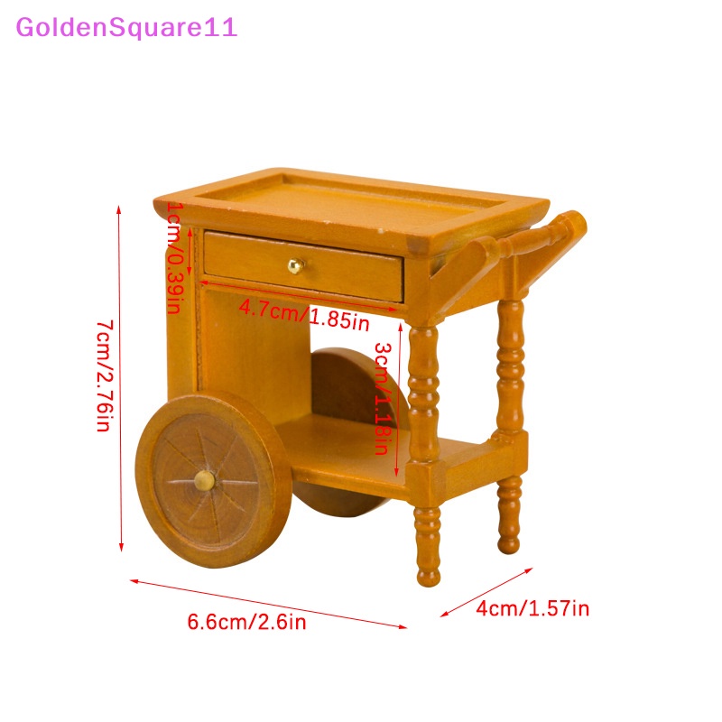 Mô Hình Xe Đẩy Em Bé Trang Trí Nhà Búp Bê 1 / 12