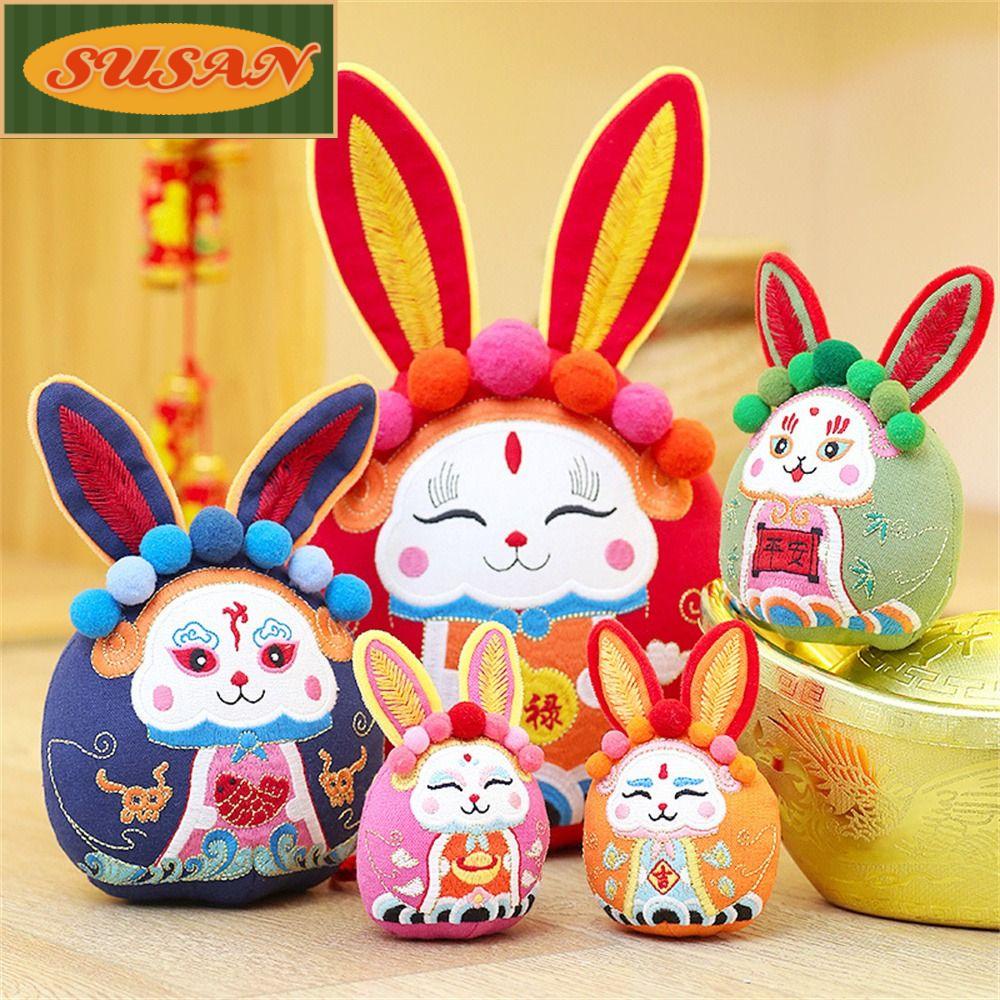 SUSANS Thỏ May Mắn Làm Quà Tặng Năm Mới Phong Cách Trung Hoa