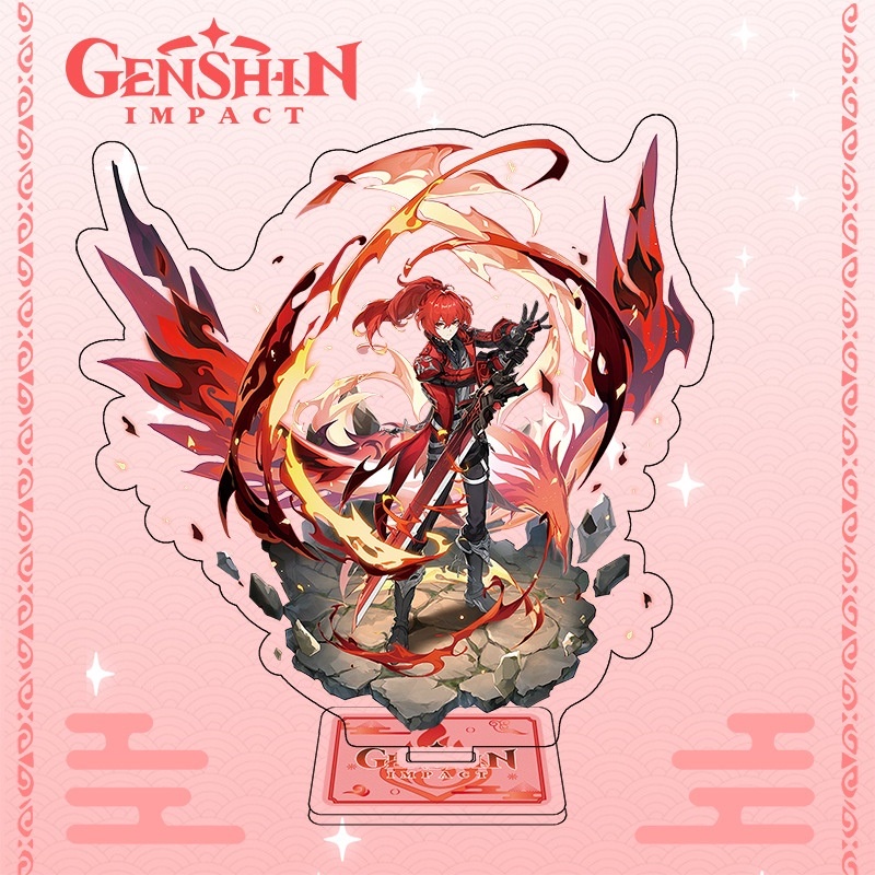 Standee nhân vật GENSHIN IMPACT ver 2 CHIÊU THỨC game anime chibi_chất liệu  Mica in 2 mặt