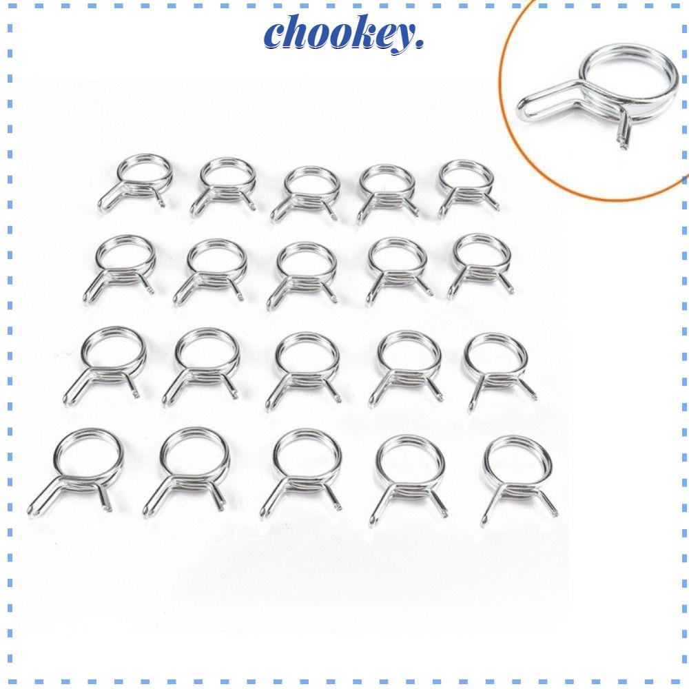 CHOOKEY Set 10 Kẹp Lò Xo 5mm-12mm Đa Năng Cho Xe Máy / Scooter