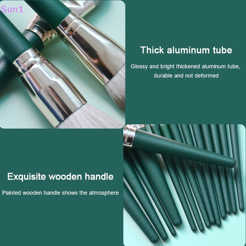 Set 1 / 14 Cọ Trang Điểm Lông Mềm Tiện Dụng