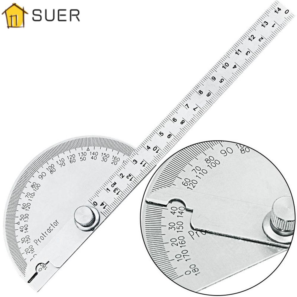 SUENIN Thước Đo Góc 180 Độ 14.5cm Chuyên Dụng Cao Cấp