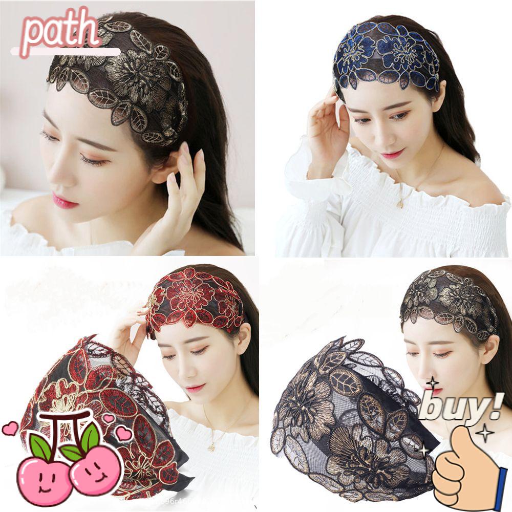 PATH Băng Đô Ren Cài Tóc Phong Cách Vintage