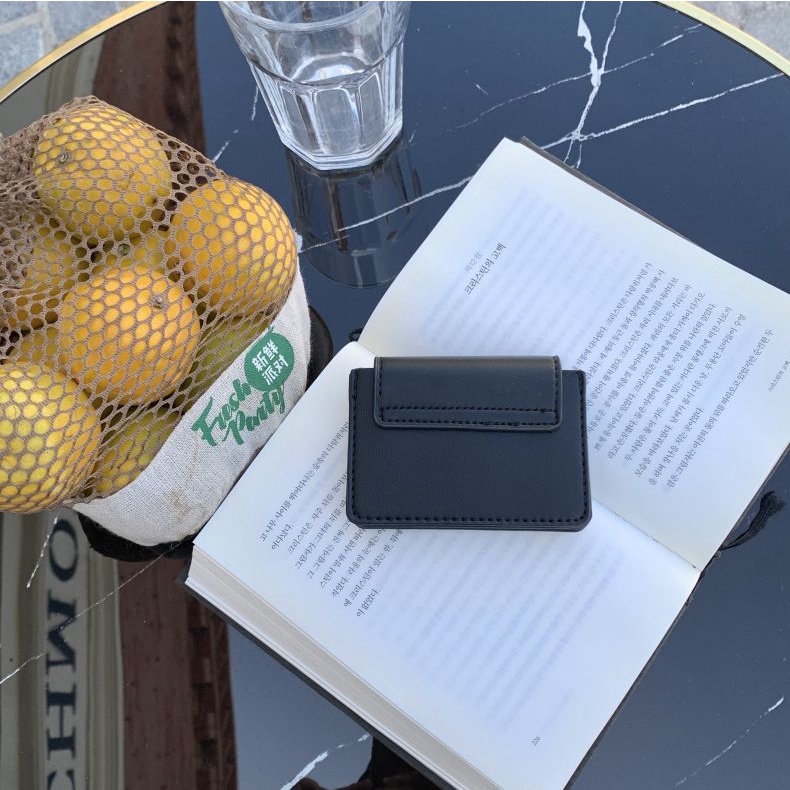 Ví Đựng Tiền Xu / Thẻ Thiết Kế Đơn Giản Cổ Điển Phong Cách Hàn Quốc Cho Nữ