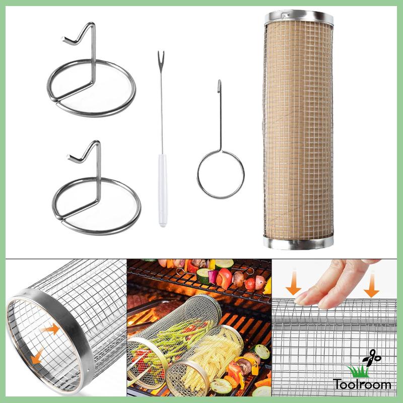 Giỏ Lưới Gọn Nhẹ Dùng Để Nấu Ăn BBQ Tiện Dụng