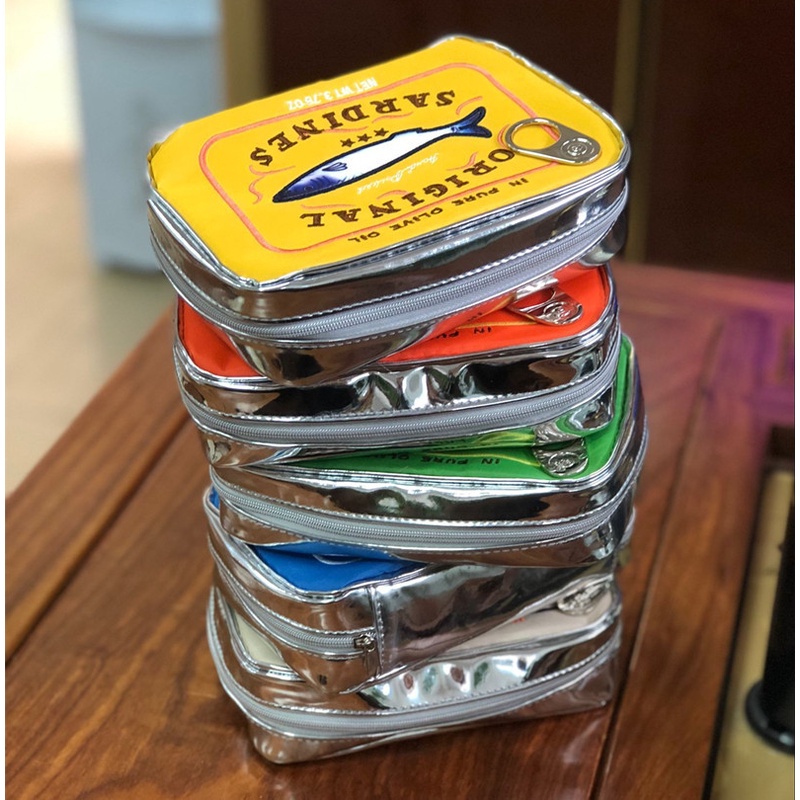 Túi Đựng Đồ Trang Điểm Sức Chứa Lớn Hình Mèo / Cá Dễ Thương