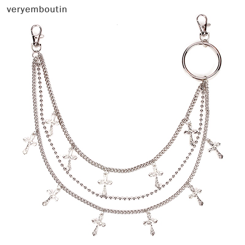 Dây Xích Kim Loại Nhiều Lớp Đeo Thắt Lưng Quần Jean Phong Cách Punk Cá Tính Cho Nữ