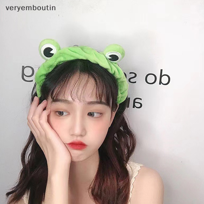 Băng đô cài tóc rửa mặt Hình Chú Ếch Dễ Thương Cho Nữ