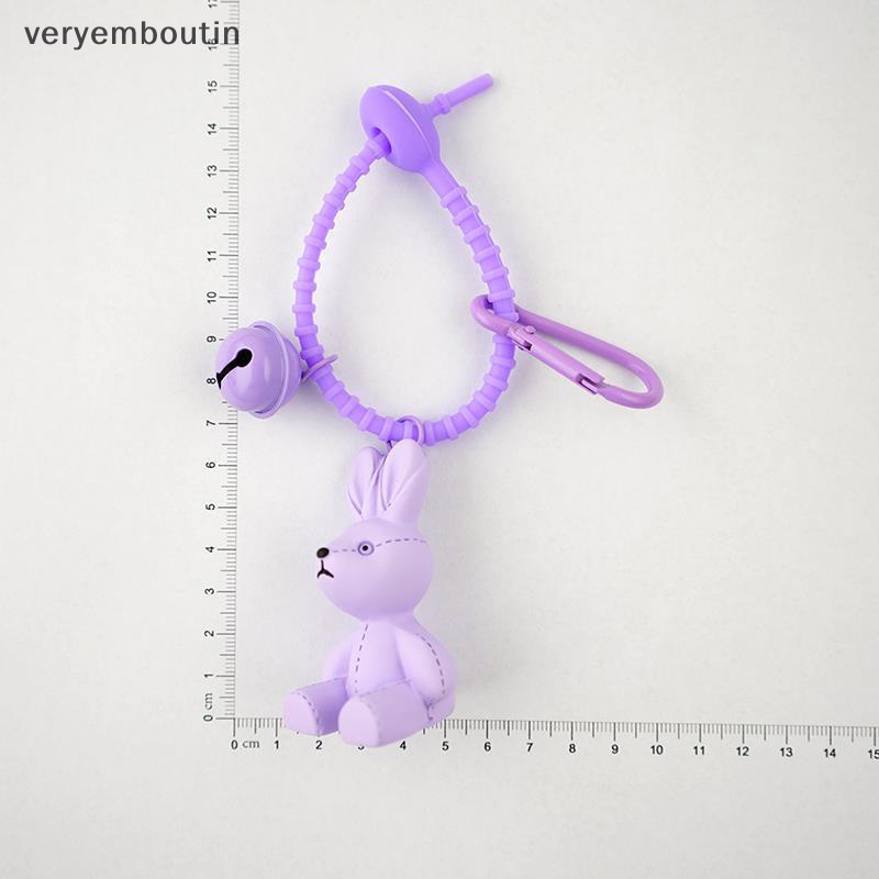 Móc Khóa Hình Thỏ Hoạt Hình Dễ Thương Sáng Tạo
