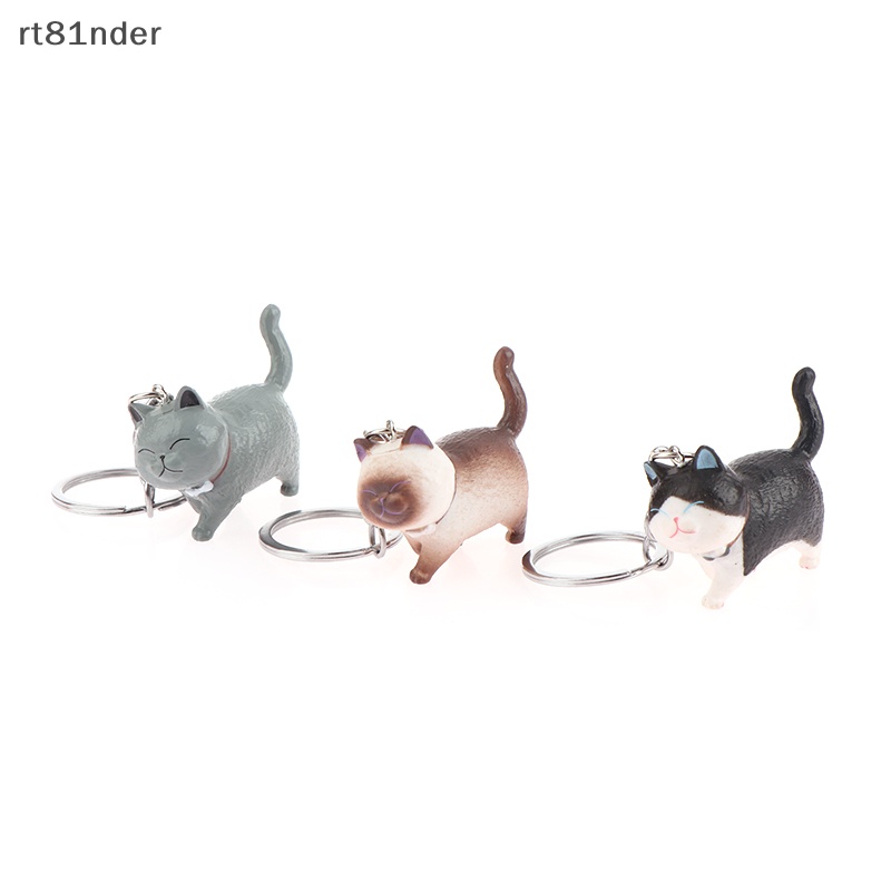 Rt Móc Chìa Khóa Xe Hơi / Túi Xách Hình Mèo Hoạt Hình Dễ Thương DIY