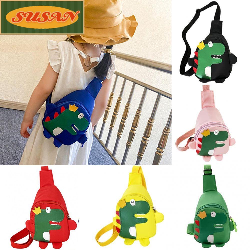 SUSANS Túi Đeo Chéo Ngực Hình Khủng Long Dễ Thương Cho Bé