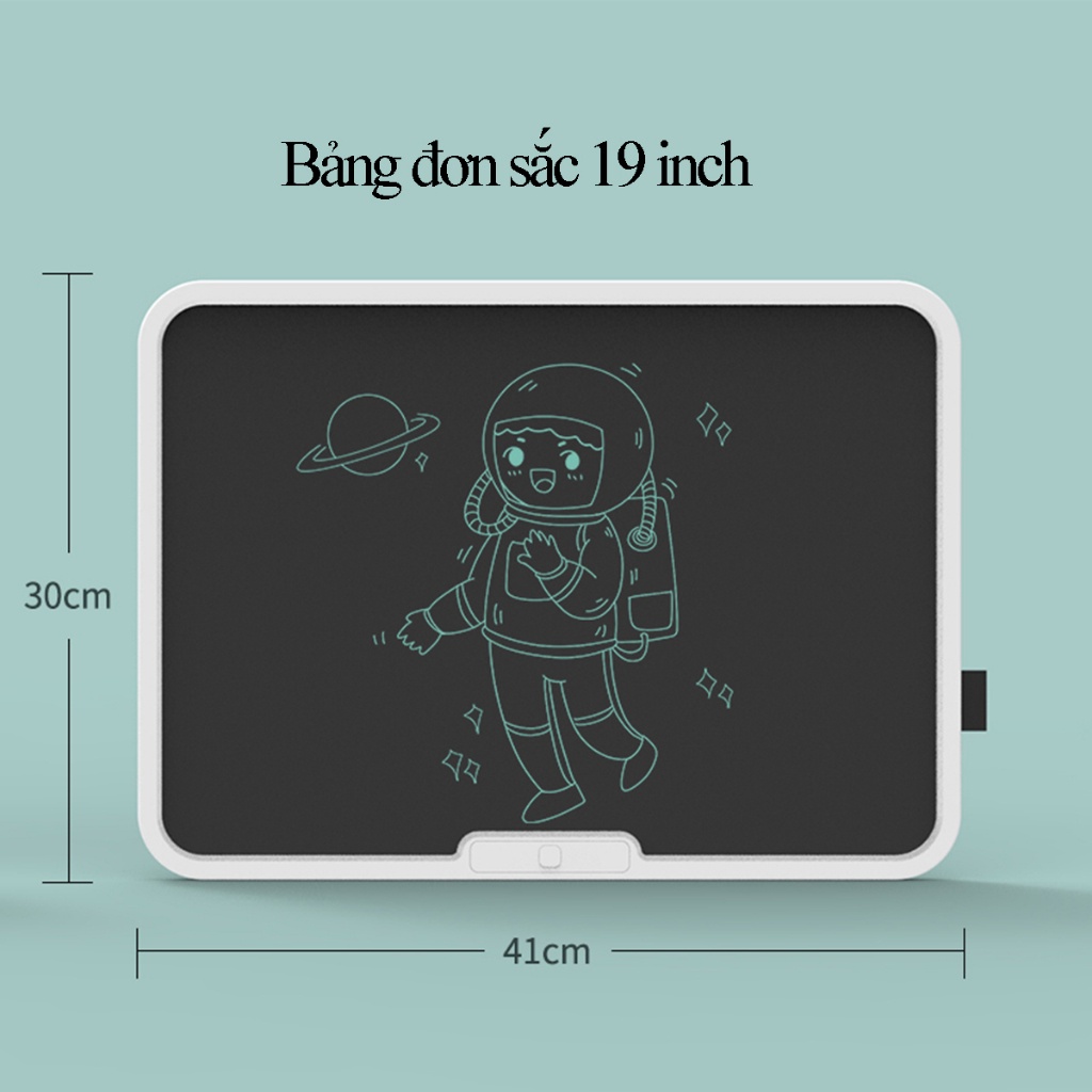 Bảng vẽ tự xóa điện tử cỡ lớn, bảng viết vẽ thông minh cỡ lớn 15,19 inch màn hình LCD đa sắc đồ họa đẹp kèm bút dạy học