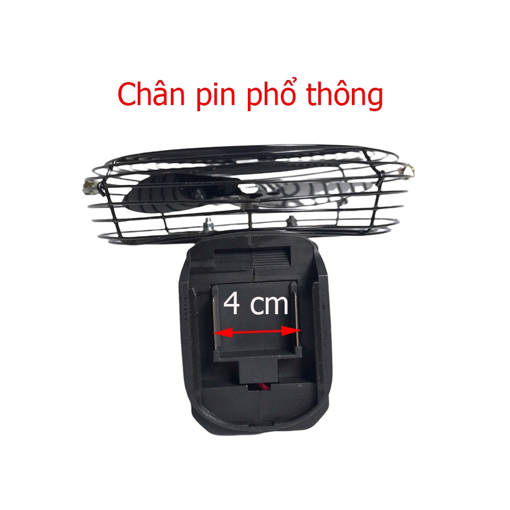 Thân quạt chạy pin 8 inch, sài chung pin