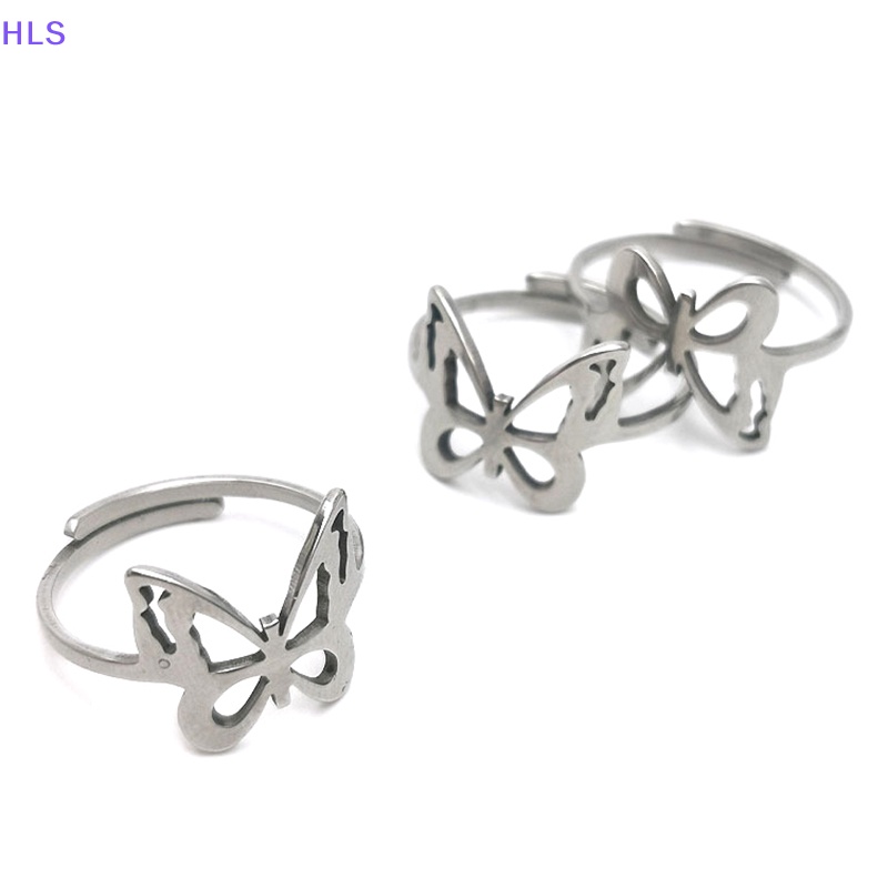 Nhẫn Hình Bướm Hình Học Tối Giản Có Thể Điều Chỉnh Cho Nữ