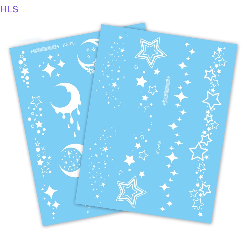 Hình Xăm Dán Tạm Thời Hình Bướm / Mặt Trăng Dạ Quang Chống Nước