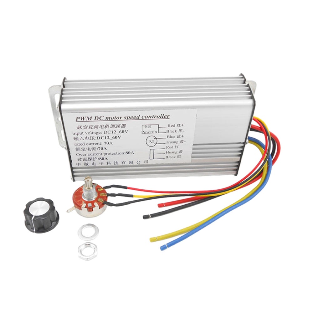 Bộ Điều Khiển Tốc Độ Động Cơ DC 10-60V 4000W 0-100% 70A