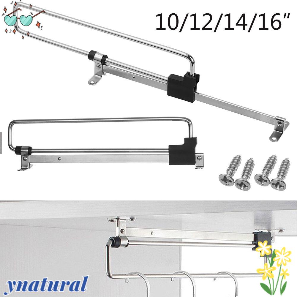 YNATURAL Thanh Trượt Treo Quần Áo Bằng Kim Loại Có Thể Thu Gọn Tiện Dụng