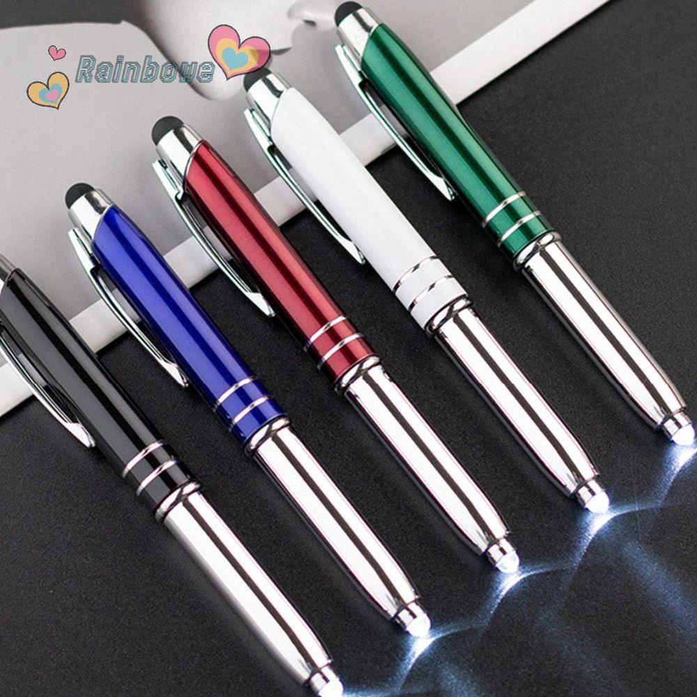 RAINBOW Bút Kim Loại Đa Năng 3 Trong 1 Chất Lượng Cao Có Đèn LED Cho Học Sinh