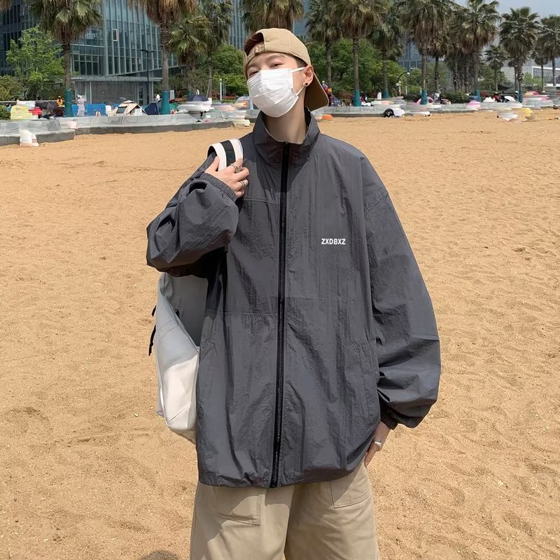 Áo Khoác Mỏng Nhẹ Cổ Đứng Chống Nắng Chống Tia Cực Tím Thoáng Khí Thời Trang Mùa Hè Cho Nam