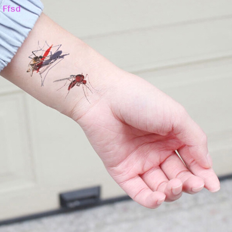 Hình Xăm Dán Họa Tiết Nhện Bọ Cạp 3D Phong Cách Halloween