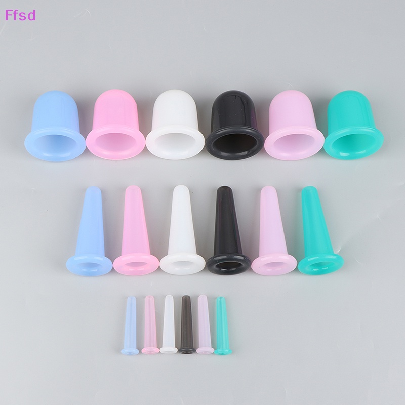 1 Bộ Cốc Giác Hơi Mát Xa Chân Không Bằng Silicon Chống Nếp Nhăn