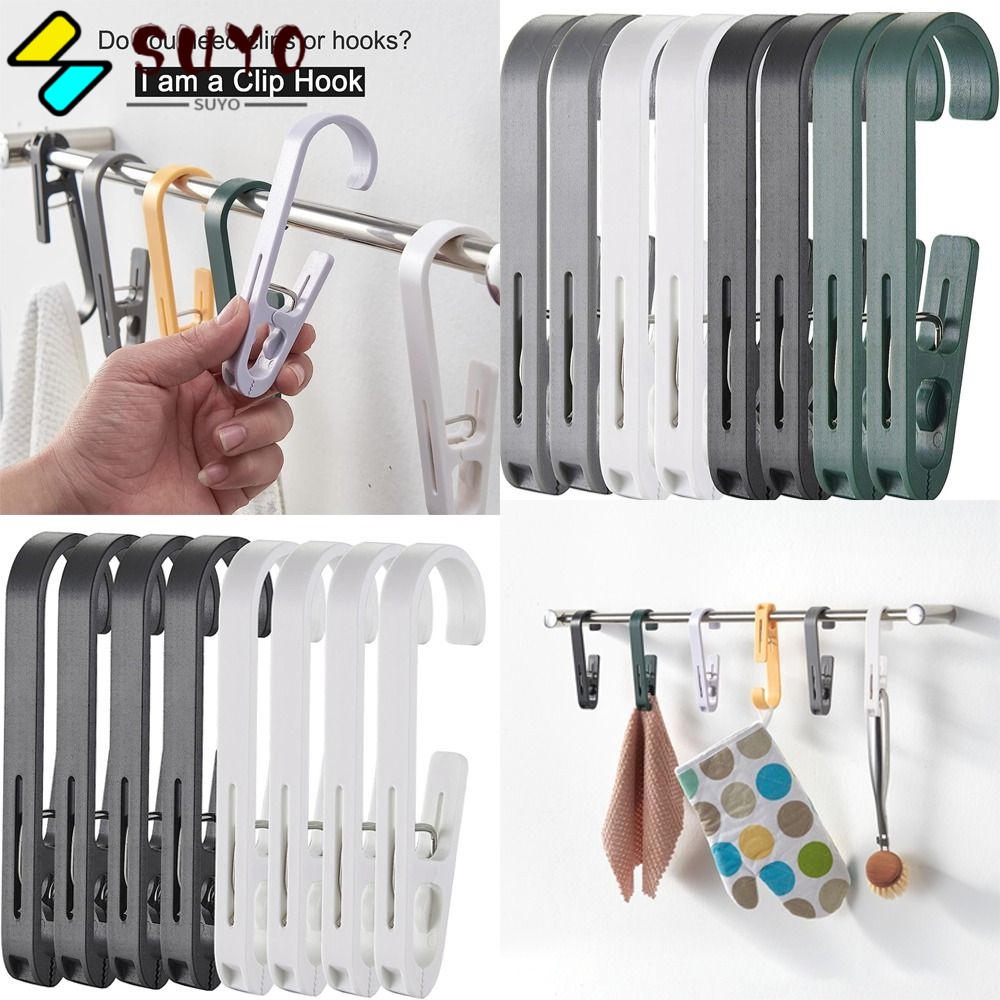 SUYO Bộ 8 Kẹp Phơi Quần Áo Hình Chữ A Lớn Màu Xanh Lá