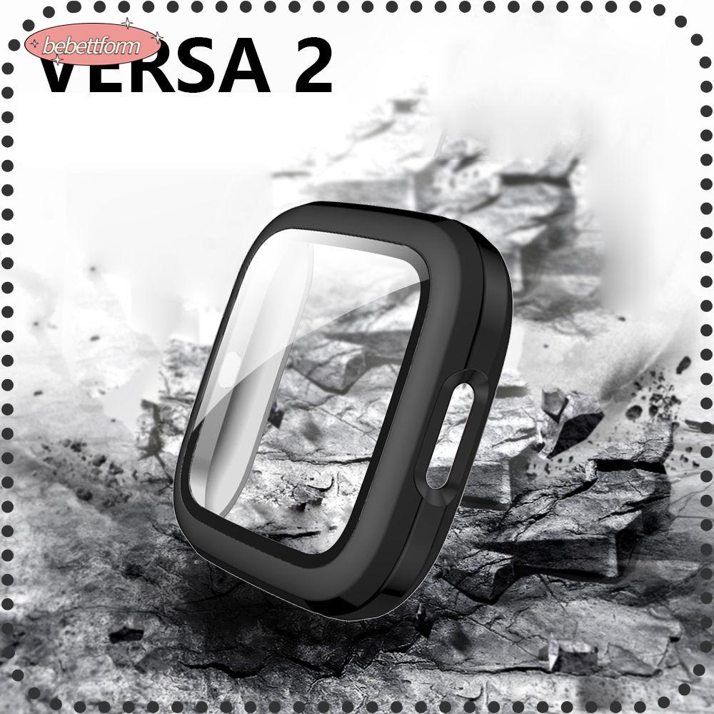 BEBETTERM Kính Cường Lực 9H Mạ PC Chống Sốc Cho Đồng Hồ Thông Minh Fitbit Versa 2