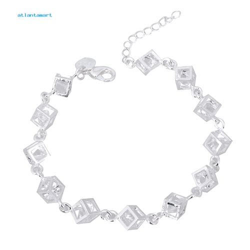 Túi Đựng Đồ Dùng Cao Cấp Tiện Dụng| Vòng Tay Mạ BạC ĐíNh Đá HìNh KhốI Vuông Xinh XắN