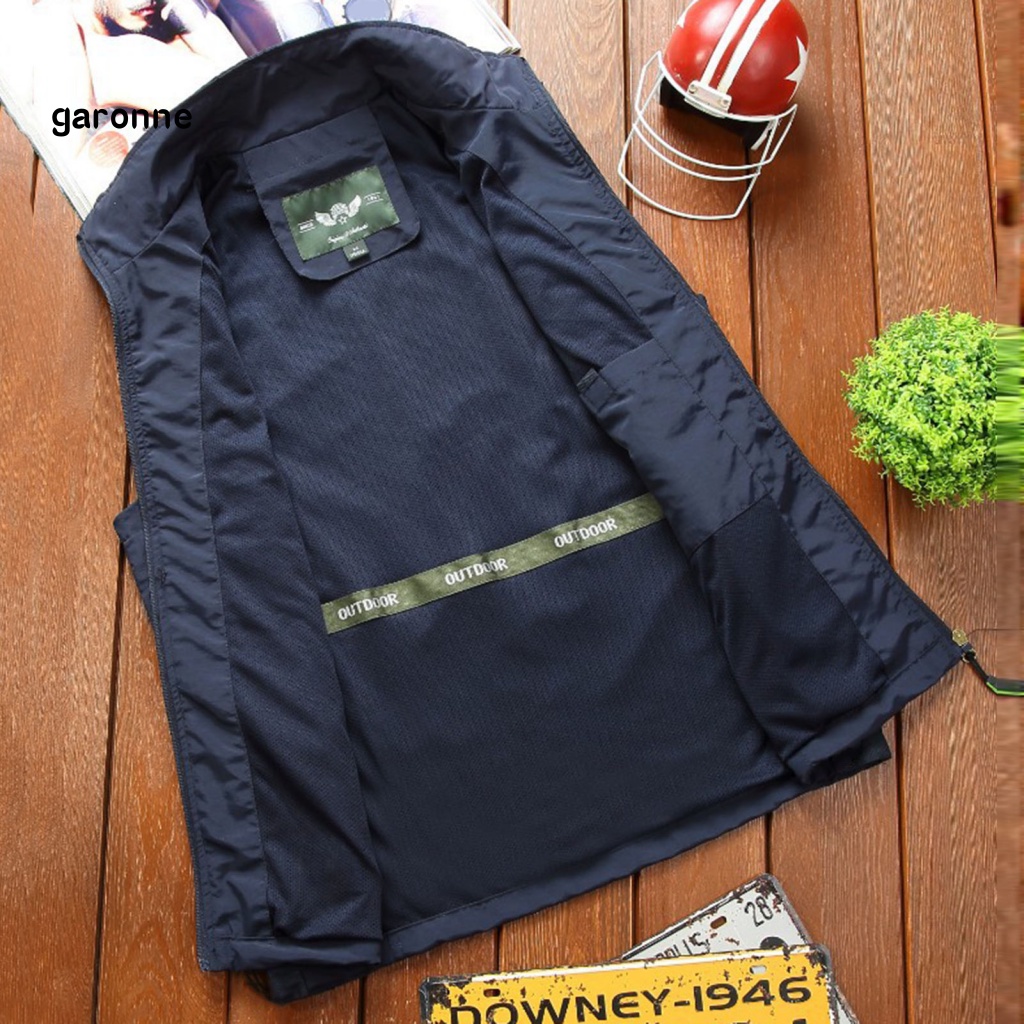 Áo Ghi Lê Không Tay Cổ Bẻ Màu Sắc Trơn Thoáng Khí Siêu Mỏng Dành Cho Nam Giới