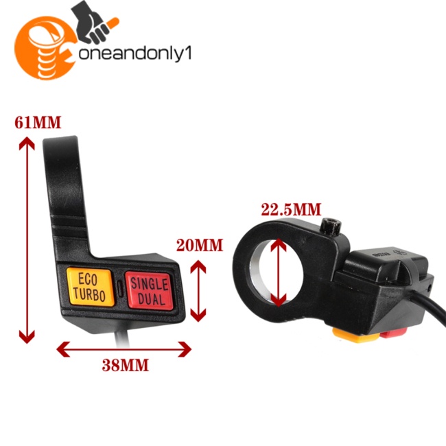 Công Tắc Điều Khiển Tốc Độ Cao / Thấp 2 Trong 1 Đa Năng Cho Xe Đạp Điện