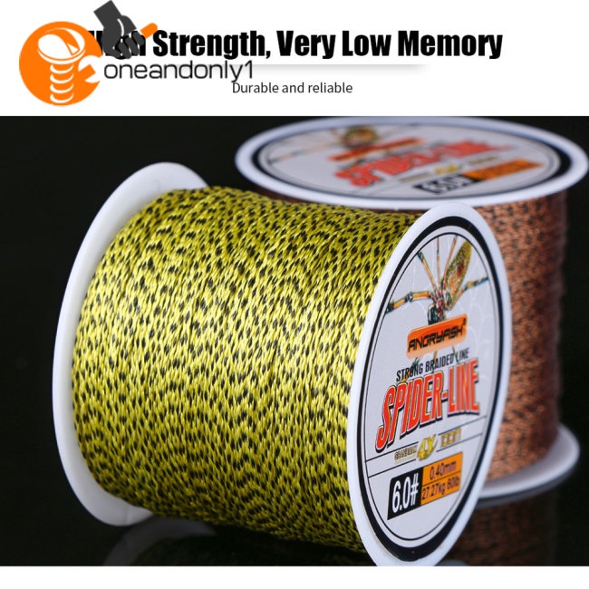 Cuộn Dây Câu Cá Bện 4 Sợi PE 20- 220LB Dòng Spider-Line Series 100m Họa Tiết Rằn Ri