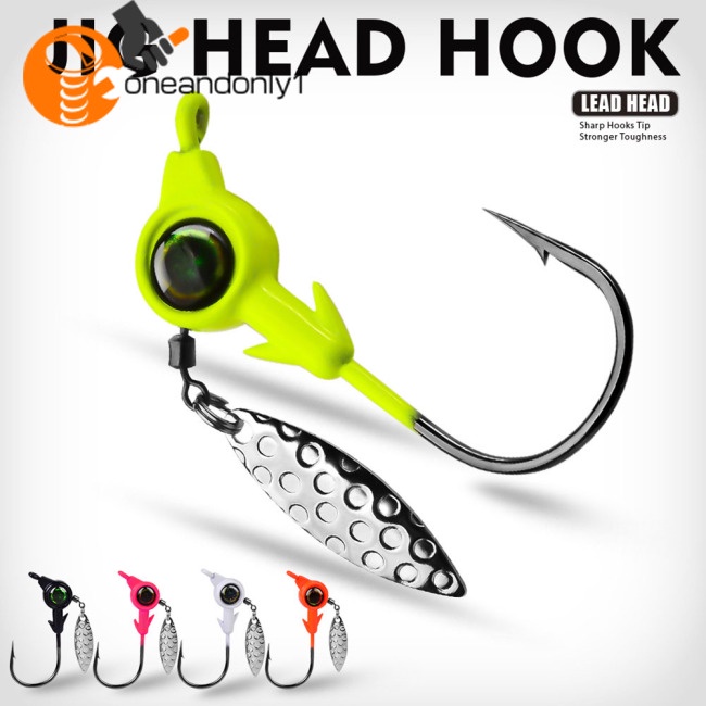 Set 5 Mồi Giả Nhử Cá 3.5g 5g 7g 10g Gắn Kèm Móc Câu