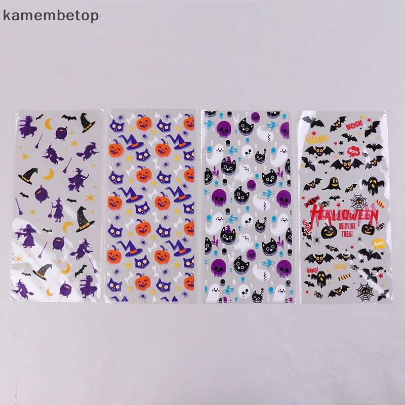 Bộ 50 Túi Nhựa Đựng Kẹo Phong Cách Halloween