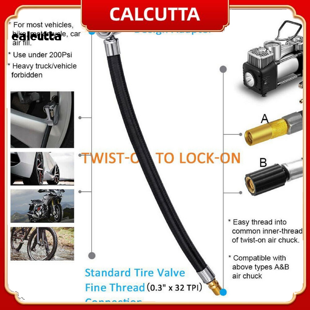 [calcutta] Ống Bơm Lốp Xe Hơi Không Độ Dẻo Cao Dễ Sử Dụng