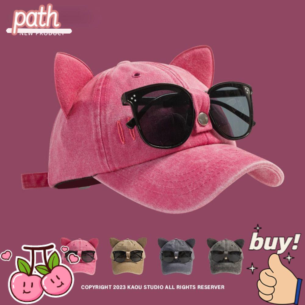 PATH Mũ Lưỡi Trai Cotton Phong Cách Hip hop Cổ Điển Thời Trang Cho Nữ Y2K
