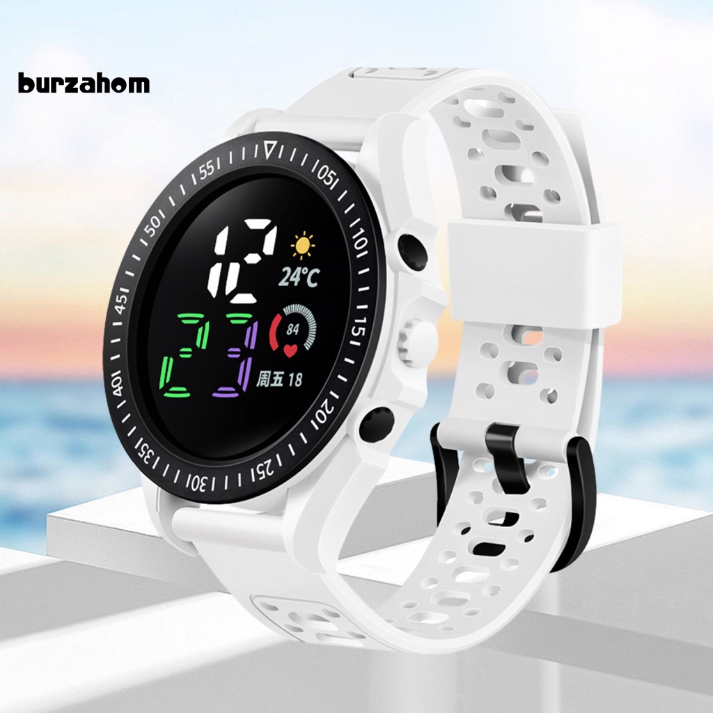 Đồng Hồ Điện Tử Màn Hình LED Dây Silicone Chống Nước Thoải Mái Cho Bé