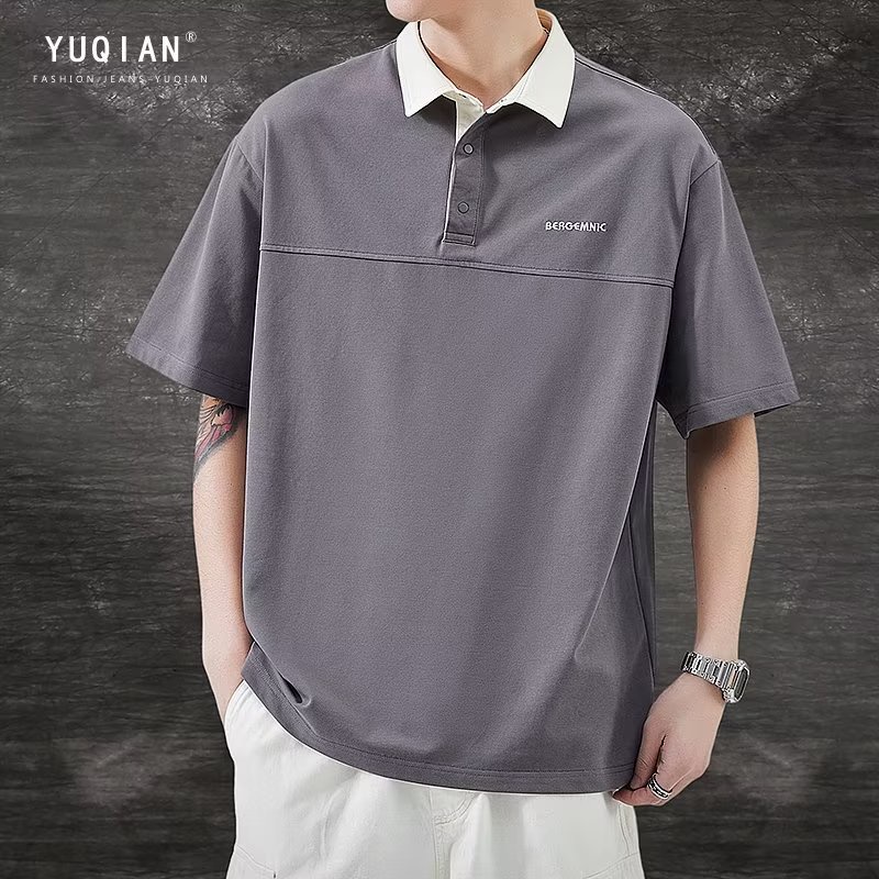 Áo Thun polo Mỏng Tay Lỡ Dáng Rộng Thời Trang Xuân Hè Cho Nam