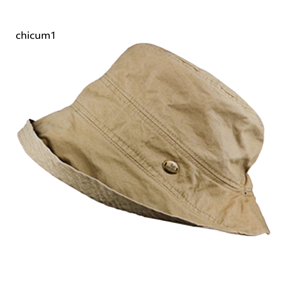 Mũ Rộng Vành Chống Nắng Tia UV Co Giãn Màu Trơn Thời Trang Dành Cho Nữ