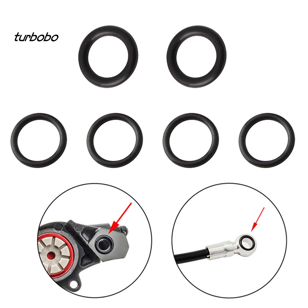 Set 6 Vòng Niêm Phong Đĩa Phanh Xe Đạp Hình Chữ O