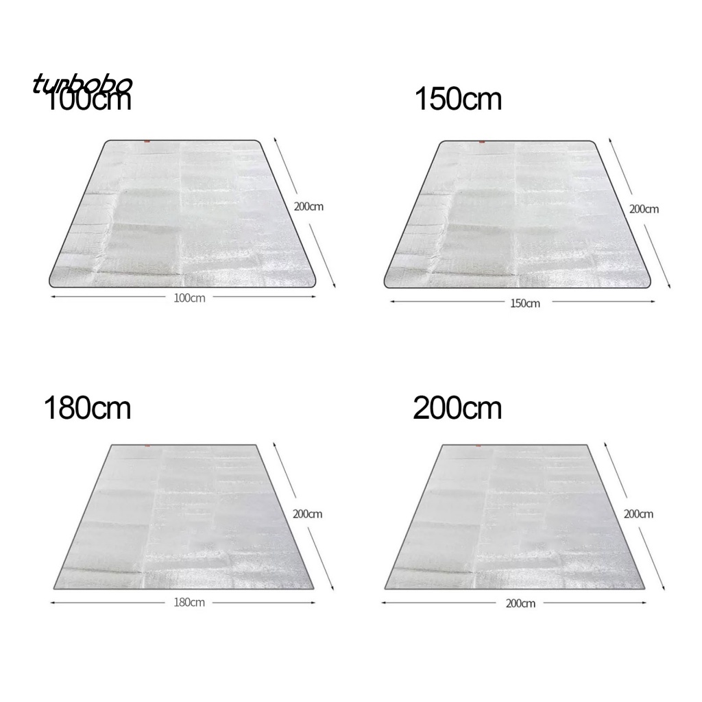 Thảm Nhôm Hai Mặt Lót Lều Cắm Trại Chống Nước Chống Bẩn Chống Nhiệt Có Thể Gấp Gọn