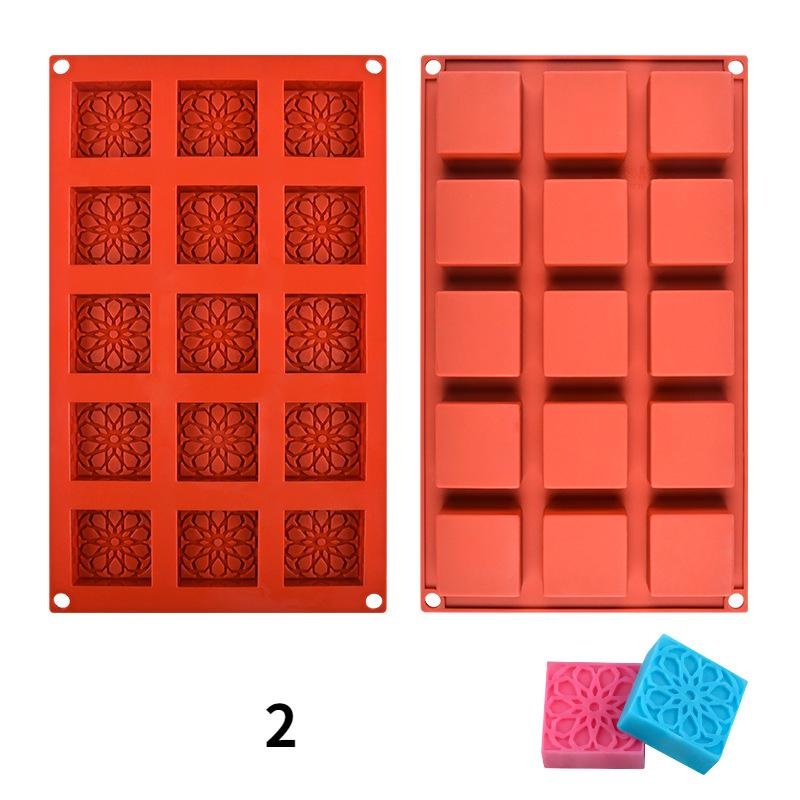 Khuôn Silicone 15 Lỗ Làm Bánh Hình Hoa Xinh Xắn