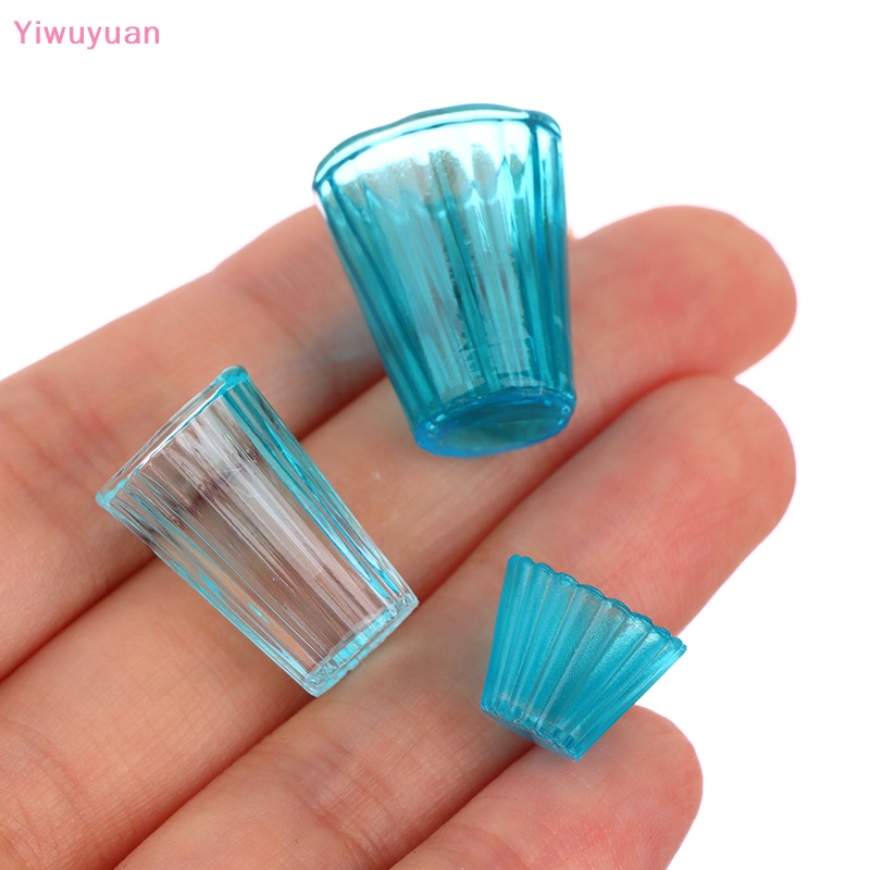 < Yiwuyuan > Khuôn Silicon Mini 1: 12 Làm Ly Trà Sữa Đồ Chơi Búp Bê Trang Trí Nhà Búp Bê DIY (Chỉ Có Khuôn)
