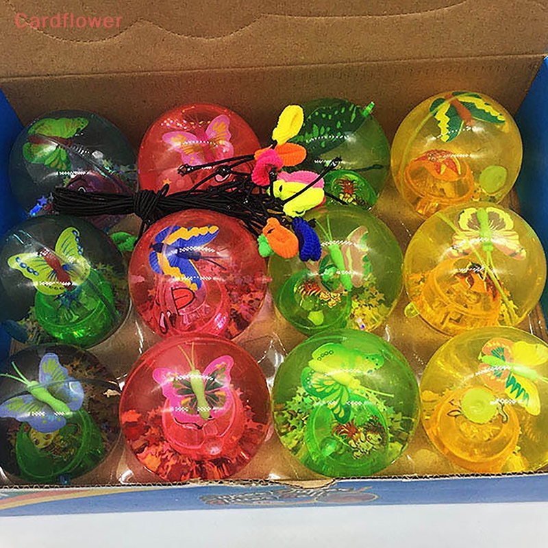 1 Quả Bóng Nảy Đàn Hồi Có Đèn LED Phát Sáng Nhiều Màu Cho Bé Mới